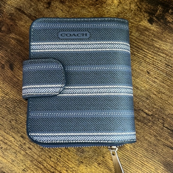 Coach Handbags - COACH Blue Weekend Wallet